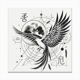 Phoenix Tattoo 1 Canvas Print