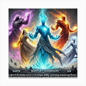 Spirit Of The Mantle Mantles Guardians Canvas Print