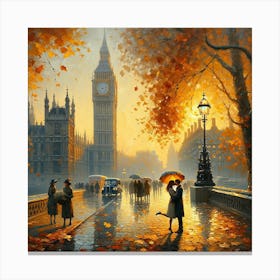 Autumn In London Art Print Canvas Print