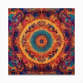 Rubber Mandala Canvas Print