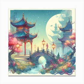 Chinese Landscape 13 Canvas Print