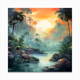 Jungle Landscape Canvas Print
