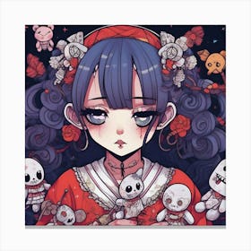 Kawaii Girl Canvas Print