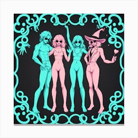 Four Witches Canvas Print