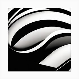 Abstract Zebra Canvas Print
