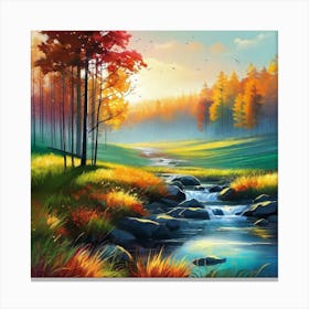 Autumn Landscape Painting 19 Canvas Print