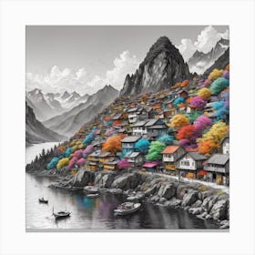 Asian Village Canvas Print