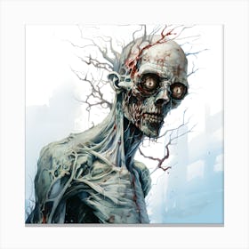 Zombie Art Canvas Print