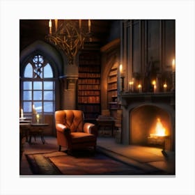 Room In A Castle Canvas Print