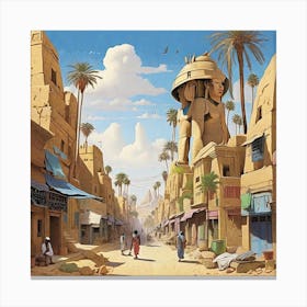 Egyptian City 1 Canvas Print