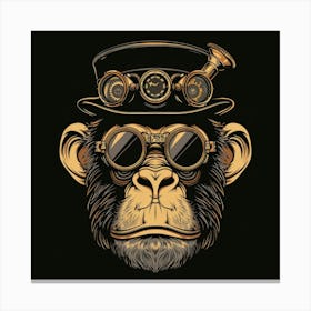 Steampunk Monkey 16 Canvas Print