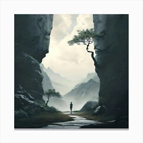 Man In A Cave Canvas Print