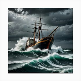 Sky and Sea: A Stormy Ballet Canvas Print