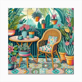 Tropical Garden Canvas Print