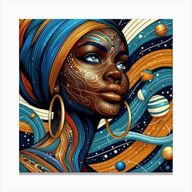 Canthara Celestial Portrait Canvas Print