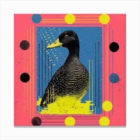 Geometric Colourful Duck 1 Canvas Print