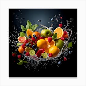 Fruit Splash 4 Canvas Print