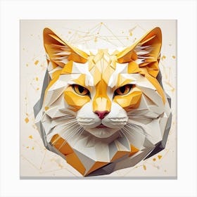 Polygonal Cat 1 Canvas Print