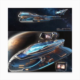 Spaceship Concept Canvas Print