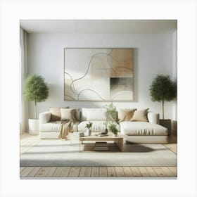 Modern Living Room 35 Canvas Print