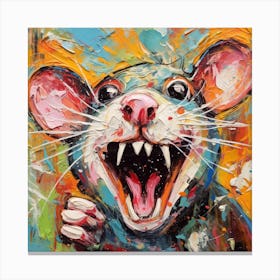 Rat Painting Canvas Print