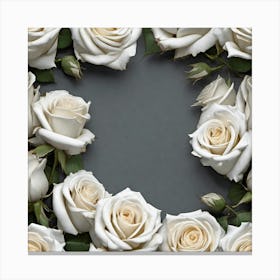 White Roses 8 Canvas Print