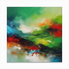 Abstract Landscape Painting 1 Canvas Print