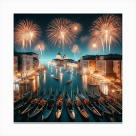 Venice At Night Canvas Print