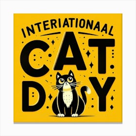 International Cat Day Canvas Print