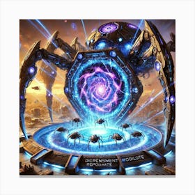 A Vivid Depiction Of The Portal Deployment Module Canvas Print