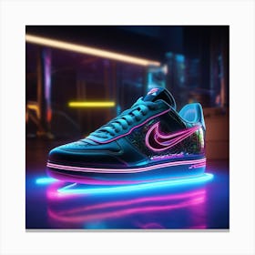 Nike Air Force 1 Neon Canvas Print