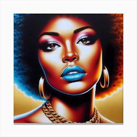 Afro Girl 3 Canvas Print