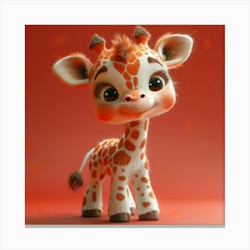 Cute Giraffe 23 Canvas Print