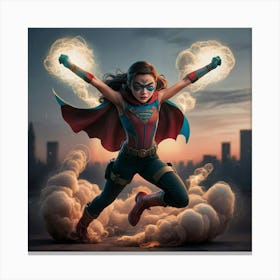 A Striking Illustration Of A Young Superhero Super Hf78rutrnij5rf992sksw Qgzvjg1bqa2mpy5vfbdnrg Canvas Print