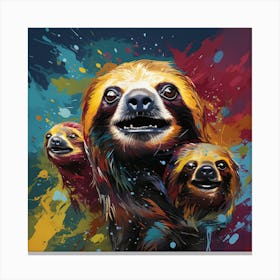 Sloths Canvas Print