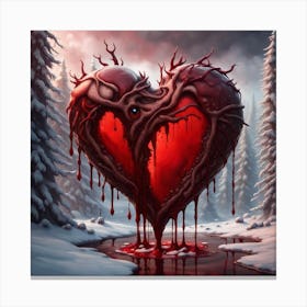 The heart hears, sees and suffers Canvas Print
