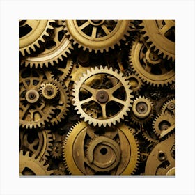 Clockwork Gears 1 Canvas Print