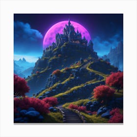 Castle On A Hill Canvas Print