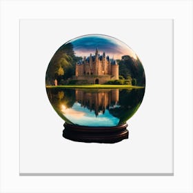 Castle In A Glass Ball Canvas Print