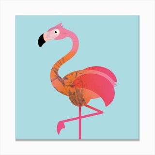 Kids Room Flamingo Canvas Print