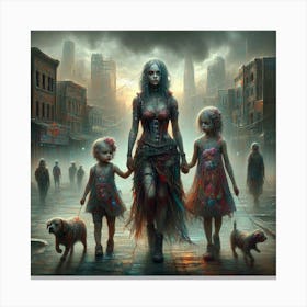 Unveiling Hope: How Glass Art Breathes Life into Dystopian Landscapes. Canvas Print