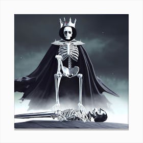 Skeleton King Canvas Print