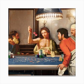 Casino Gang Square Canvas Print