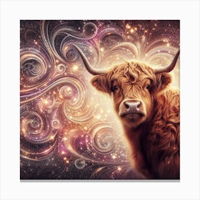Highland Cow 12 Canvas Print