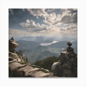 Balancing Stones Canvas Print