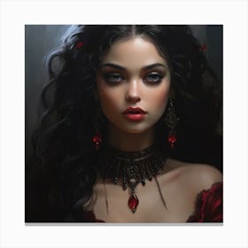 Gothic Beauty Canvas Print