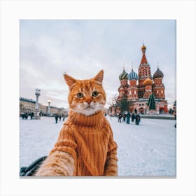 Cute Cat Takes A Selfie 11 Canvas Print