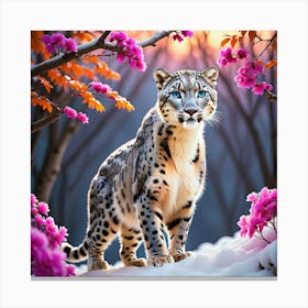 Snow Leopard Canvas Print