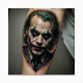 Joker Tattoo 7 Canvas Print