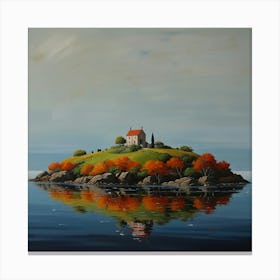 Island In The Middle Of The Sea Canvas Print